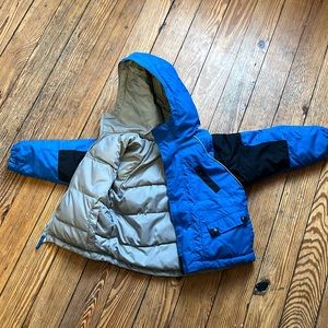 Reversible toddler snow jacket
